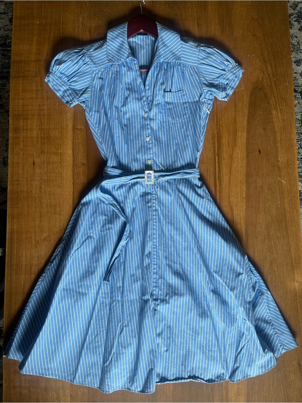 Vintage Ralph Lauren Classic Stripped Collared Shirt Dress